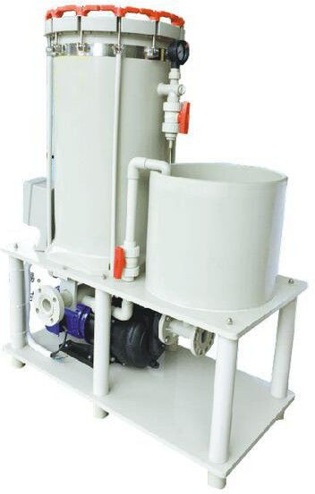 Vertical Electroplating Equipment Chemical Filter Systems High Precision Easy Operation